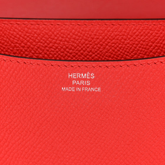 HERMES Epsom Enamel Constance 18 Rouge de Coeur Mauve Sylvestre