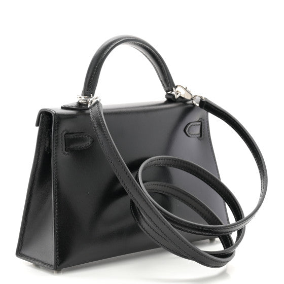 HERMES Box Mini Kelly Sellier 20 Black