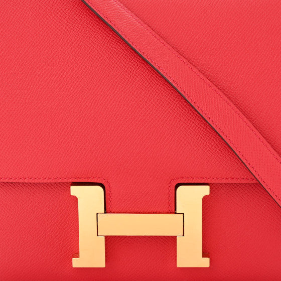 HERMES Epsom Constance 24 Rouge de Coeur