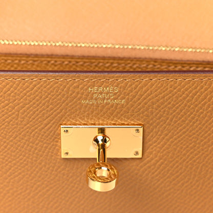 HERMES Epsom Kelly Wallet To Go Sesame