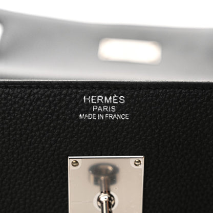 HERMES Togo Maxi Kelly Retourne 42 Black