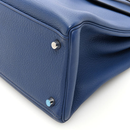 HERMES Togo Kelly Retourne 35 Bleu Brighton