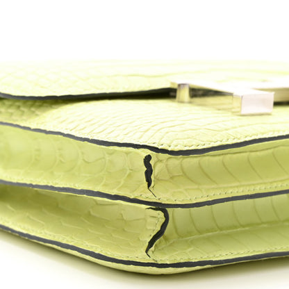 HERMES Matte Alligator Constance 18 Jaune Bourgeon