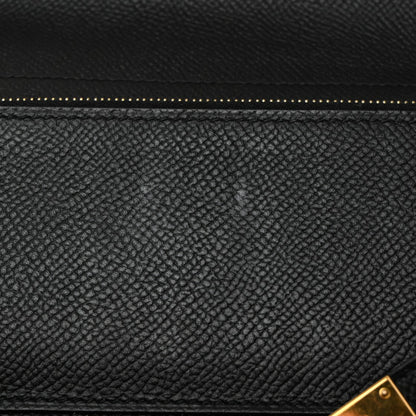 HERMES Epsom Medium Kelly Wallet Black