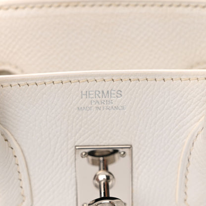 HERMES Epsom Birkin 25 White