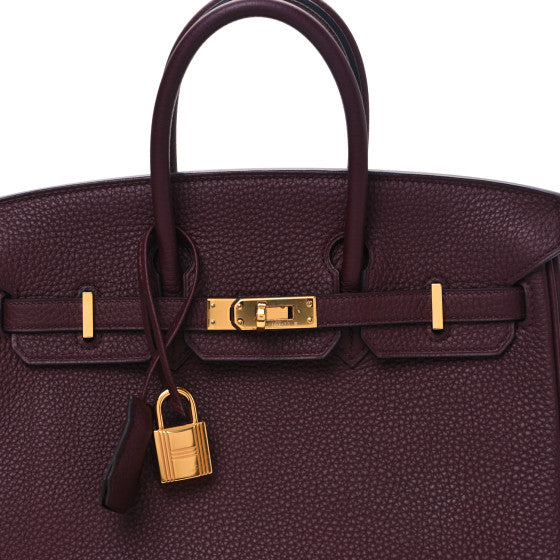 HERMES Togo Birkin 25 Bordeaux