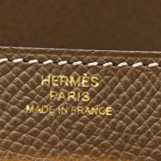 HERMES Epsom Kelly Longue Wallet Etoupe