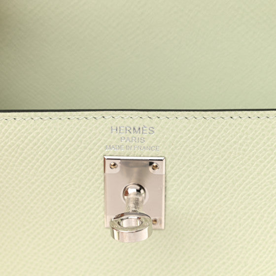 HERMES Epsom Kelly Sellier 25 Vert Fizz