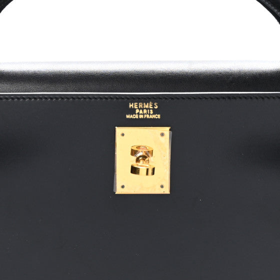 HERMES Box Kelly Sellier 32 Black