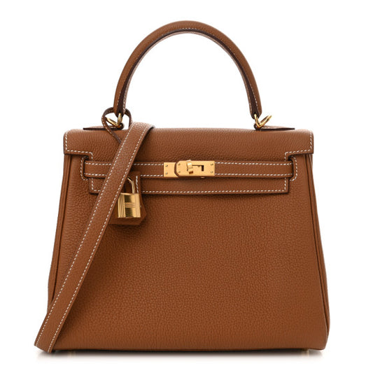 HERMES Togo Kelly Retourne 25 Gold