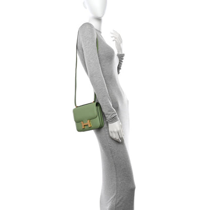 HERMES Swift Constance 18 Vert Criquet