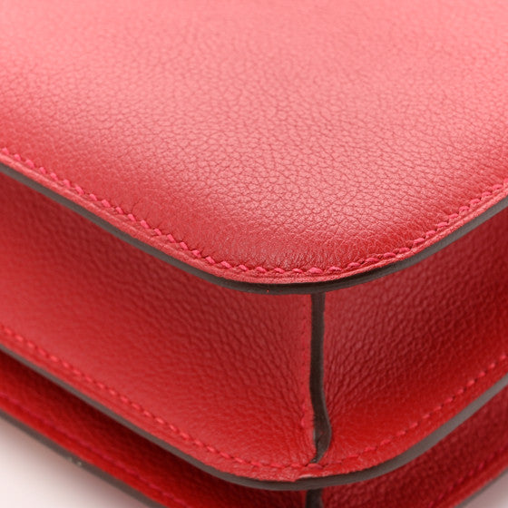 HERMES Evercolor Constance 24 Rouge Casaque