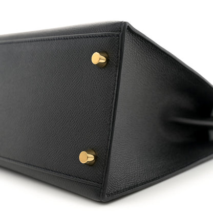 HERMES Epsom Kelly Sellier 28 Black