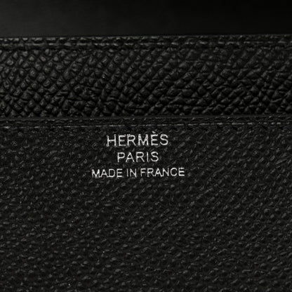 HERMES Epsom Constance Wallet To Go Black