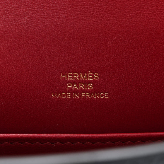 HERMES Epsom Casaque Mini Kelly Sellier 20 Black Bleu Indigo Rouge Grenat