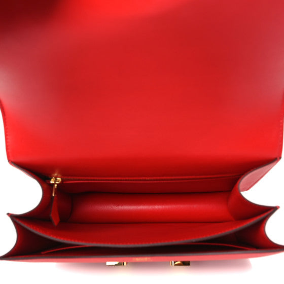 HERMES Epsom Constance 24 Rouge de Coeur