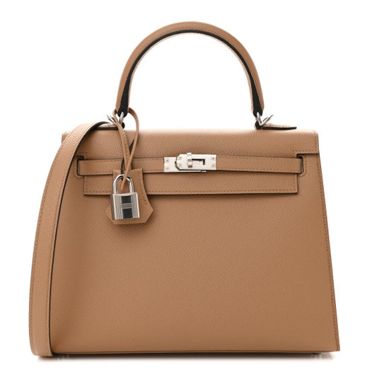 HERMES Epsom Kelly Sellier 25 Chai