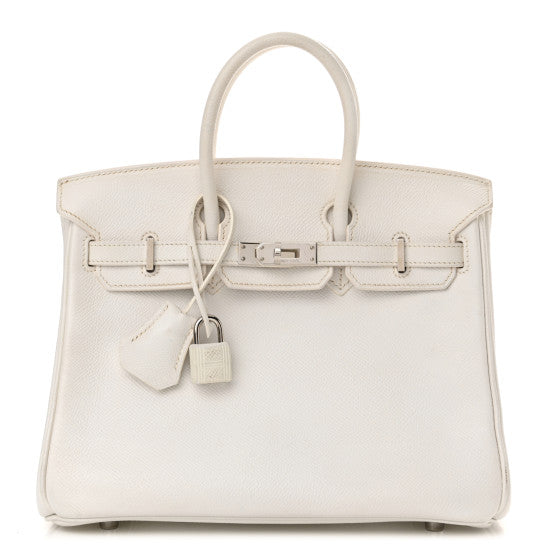 HERMES Epsom Birkin 25 White