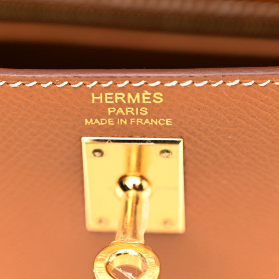 HERMES Epsom Kelly Sellier 25 Gold