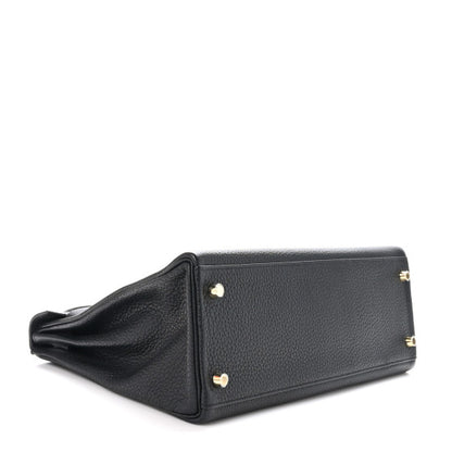 HERMES Taurillon Clemence Kelly Retourne 32 Black