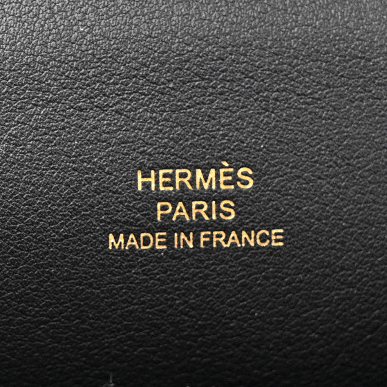 HERMES Swift Kelly Pochette Clutch Black