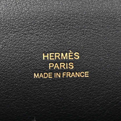 HERMES Swift Kelly Pochette Clutch Black