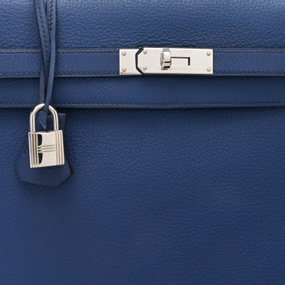 HERMES Togo Kelly Retourne 35 Bleu Brighton