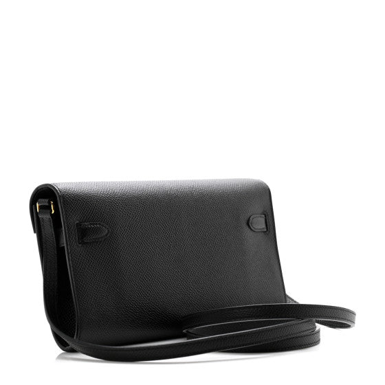 HERMES Epsom Kelly Wallet To Go Black