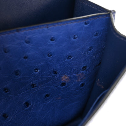 HERMES Ostrich Constance 18 Bleu Saphir