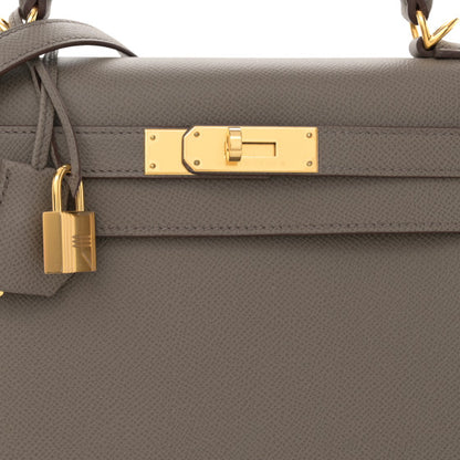 HERMES Epsom Kelly Sellier 28 Etain