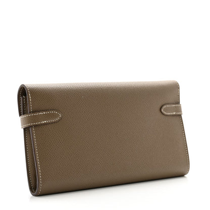 HERMES Epsom Kelly Longue Wallet Etoupe