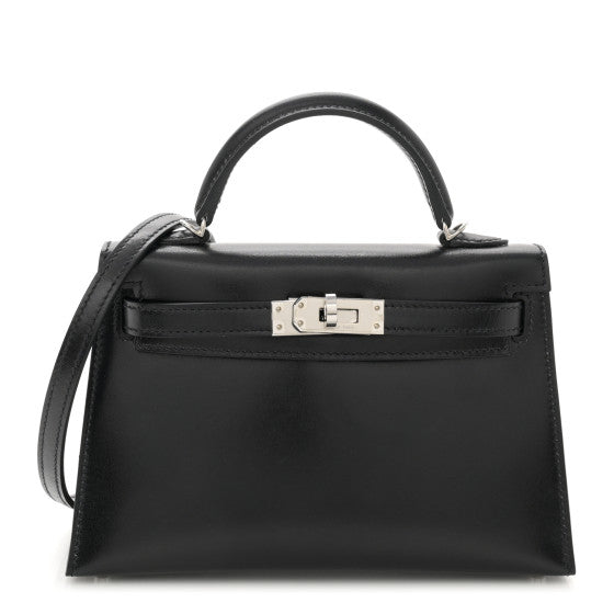 HERMES Box Mini Kelly Sellier 20 Black