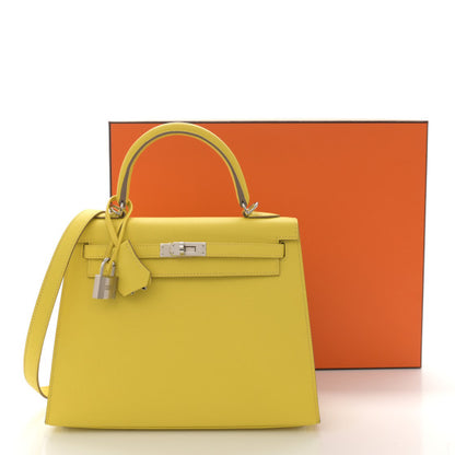 HERMES Epsom Kelly Sellier 25 Lime