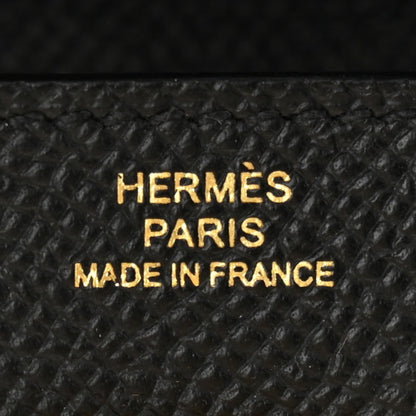 HERMES Epsom Kelly Wallet To Go Black