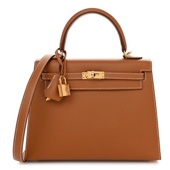 HERMES Epsom Kelly Sellier 25 Gold