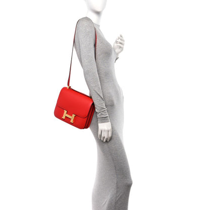 HERMES Epsom Constance 24 Rouge de Coeur