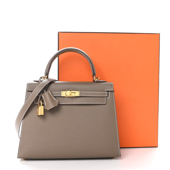 HERMES Epsom Kelly Sellier 25 Etoupe