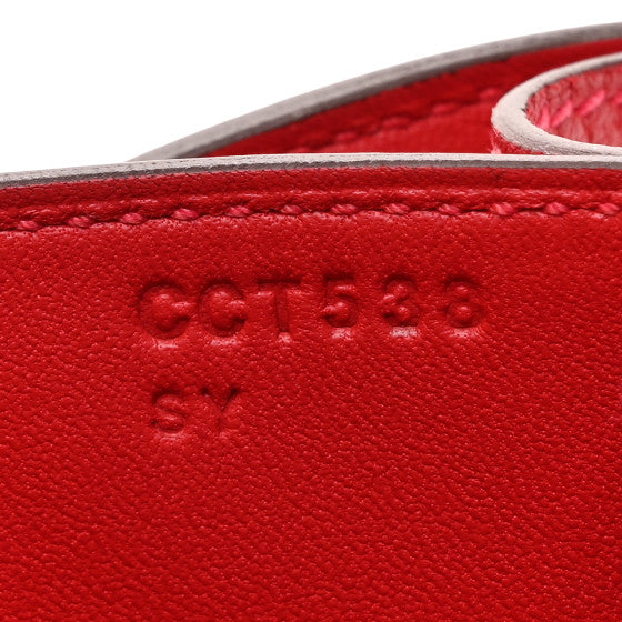 HERMES Evercolor Constance 24 Rouge Casaque