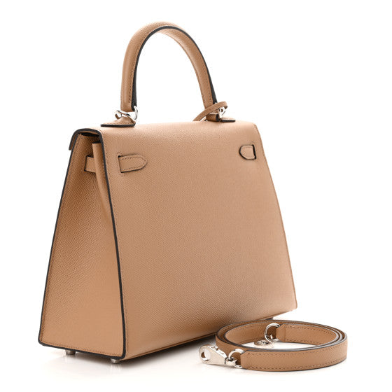 HERMES Epsom Kelly Sellier 25 Chai