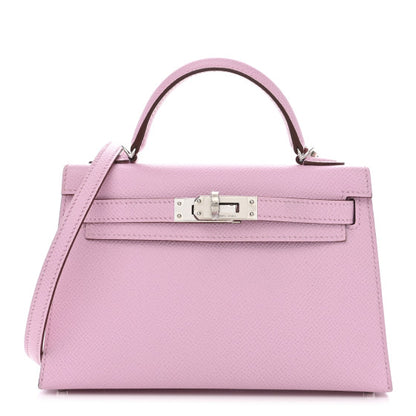 HERMES Epsom Mini Kelly Sellier 20 Mauve Sylvestre