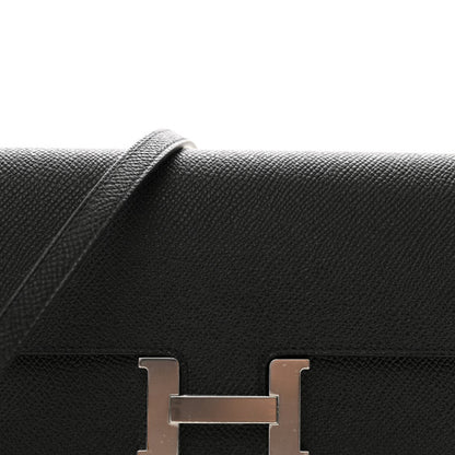 HERMES Epsom Constance Wallet To Go Black