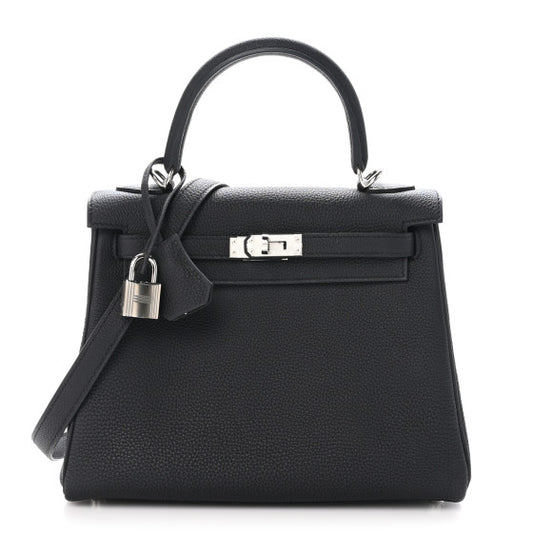 HERMES Togo Kelly Retourne 25 Black