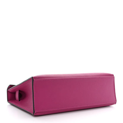 HERMES Swift Kelly Pochette Clutch Rose Pourpre