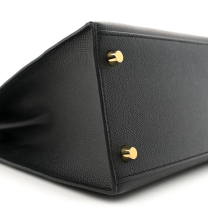 HERMES Epsom Kelly Sellier 28 Black