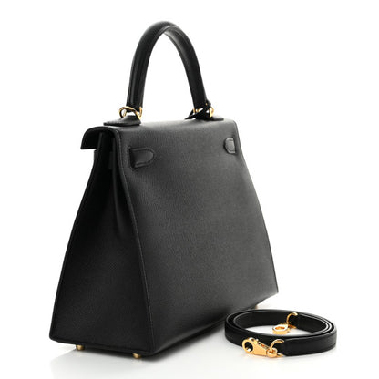 HERMES Epsom Kelly Sellier 28 Black