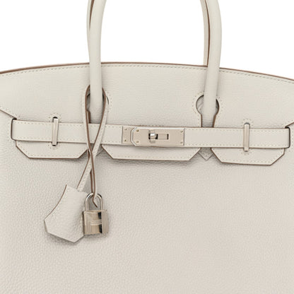 HERMES Togo Birkin 30 Gris Pale