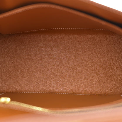 HERMES Epsom Kelly Sellier 25 Gold