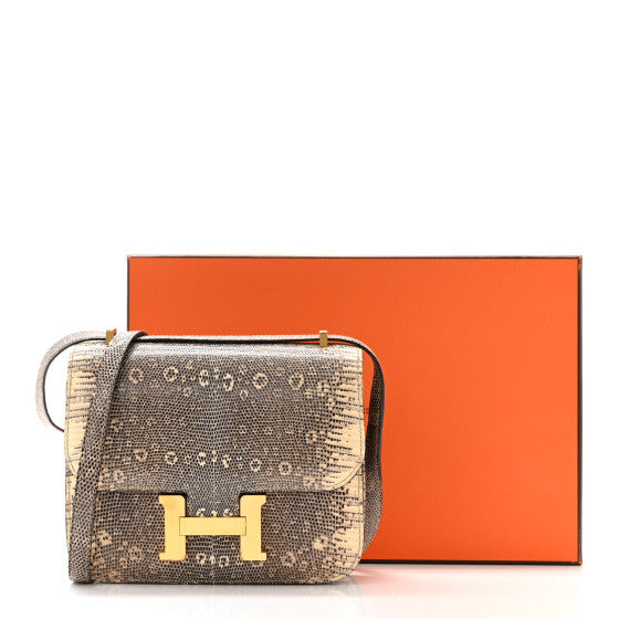 HERMES Lizard Constance 18 Ombre