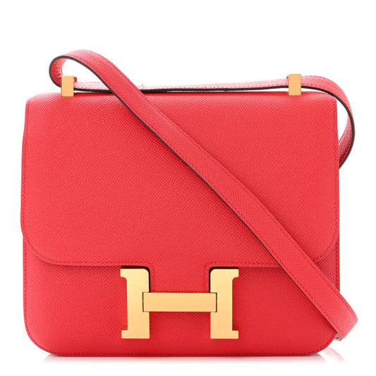 HERMES Epsom Constance 24 Rouge de Coeur