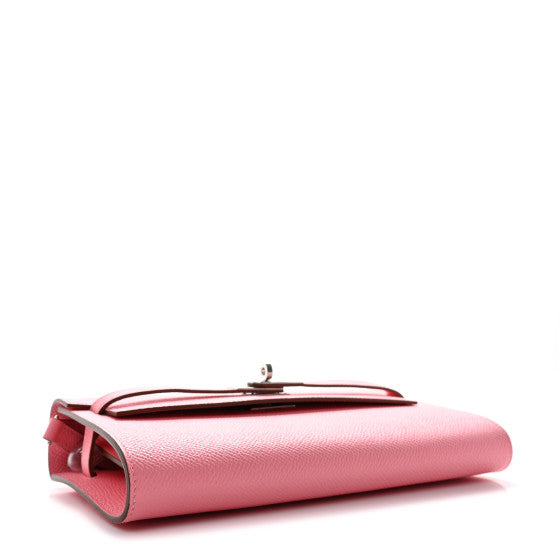 HERMES Epsom Kelly Wallet To Go Rose Confetti